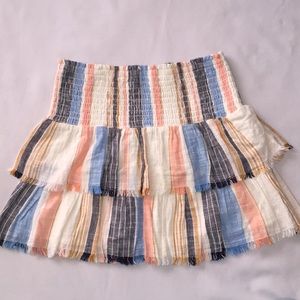 🆕 Aerie 100% Cotton layered skirt size Small